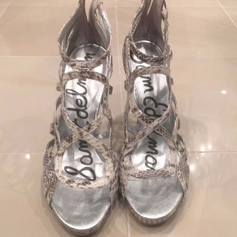 Sam Edelman snakeskin heels